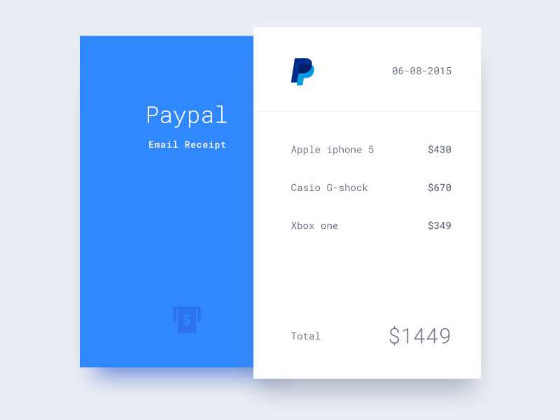 stripe email receipt template html