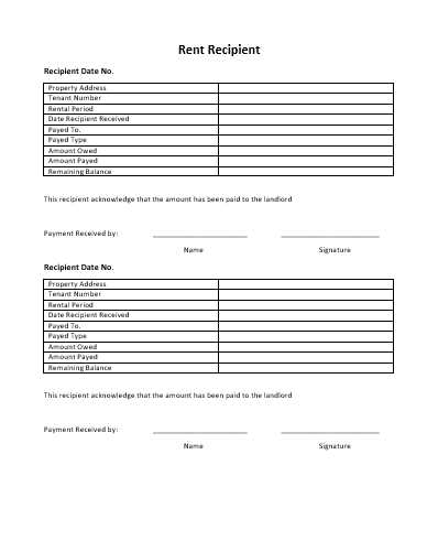 house rent receipt template word document