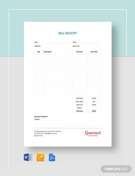 rent receipt template   google docs