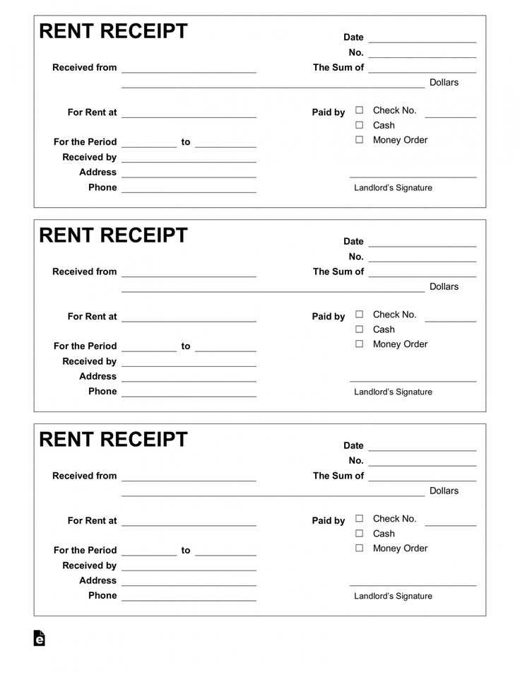 receipt page template