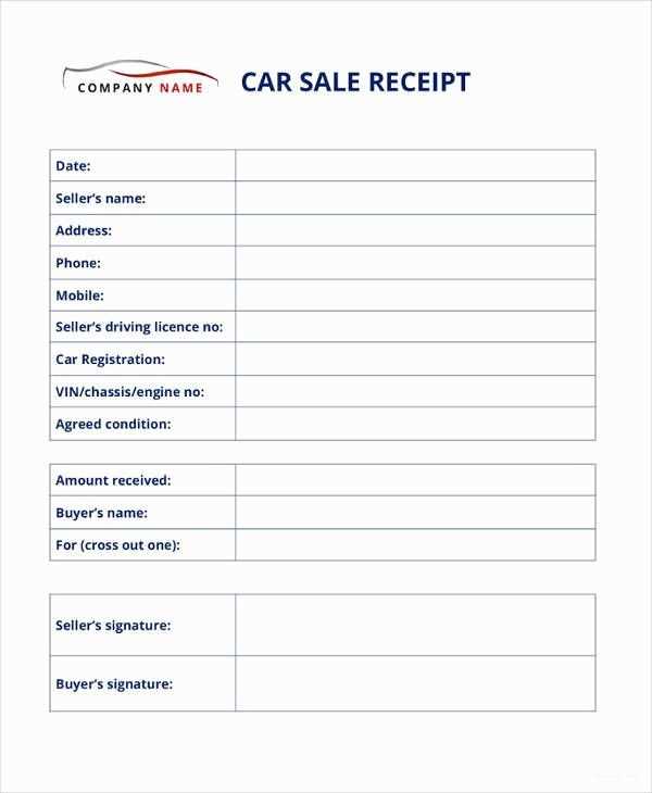 used bike receipt template