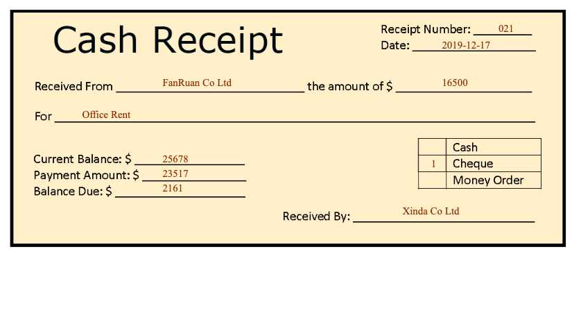 receipt voucher template psd
