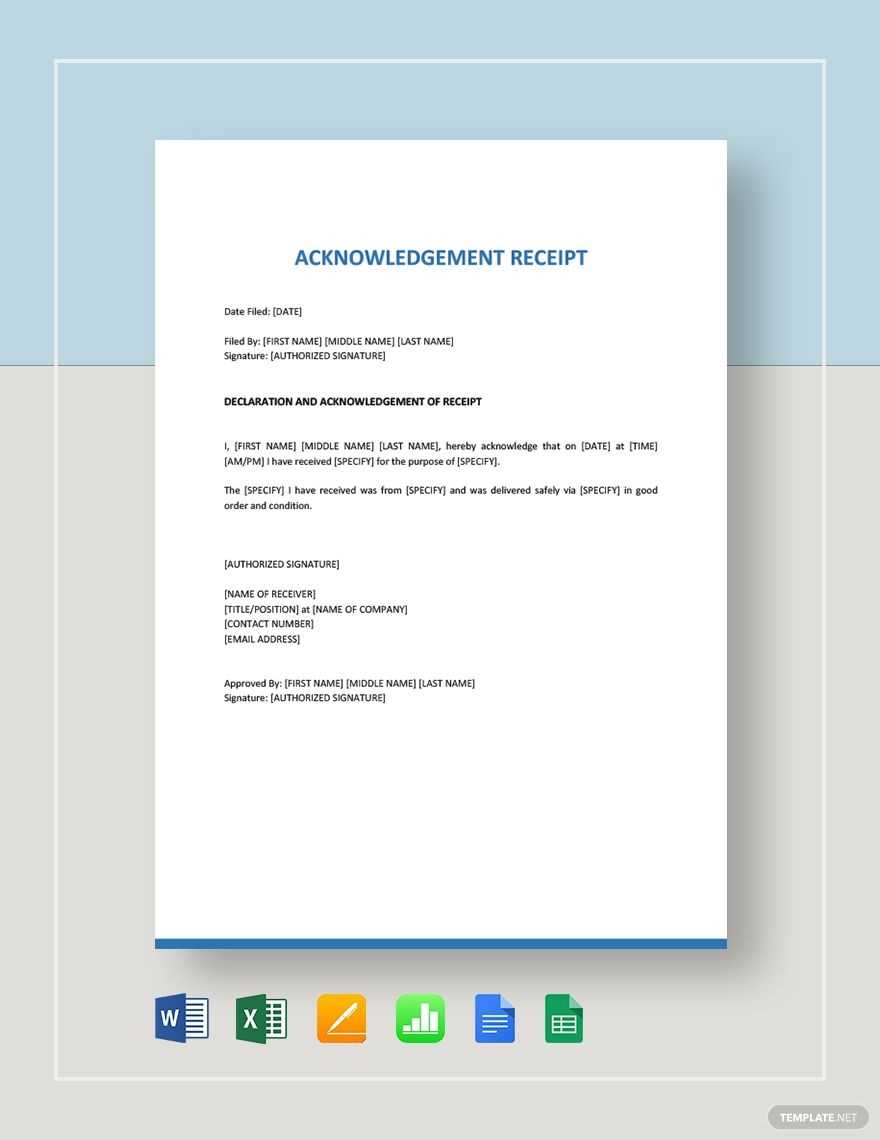 acknowledge receipt email template