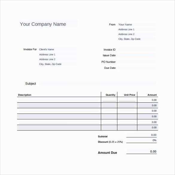 automotive service receipt template
