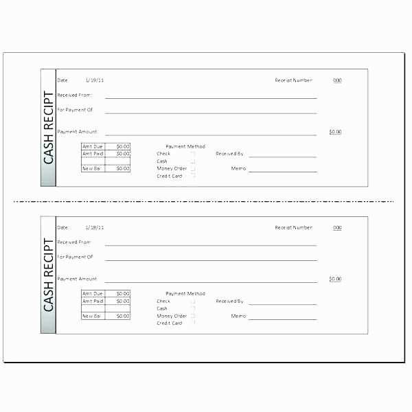 blank cash receipt template