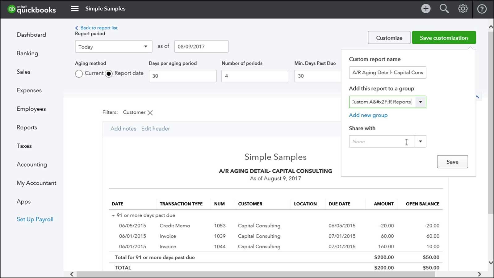 can i change the template for sales receipts in quickbooks