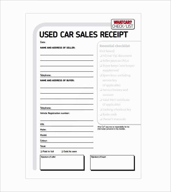 car park receipt template