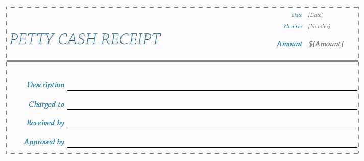 cash receipt template word