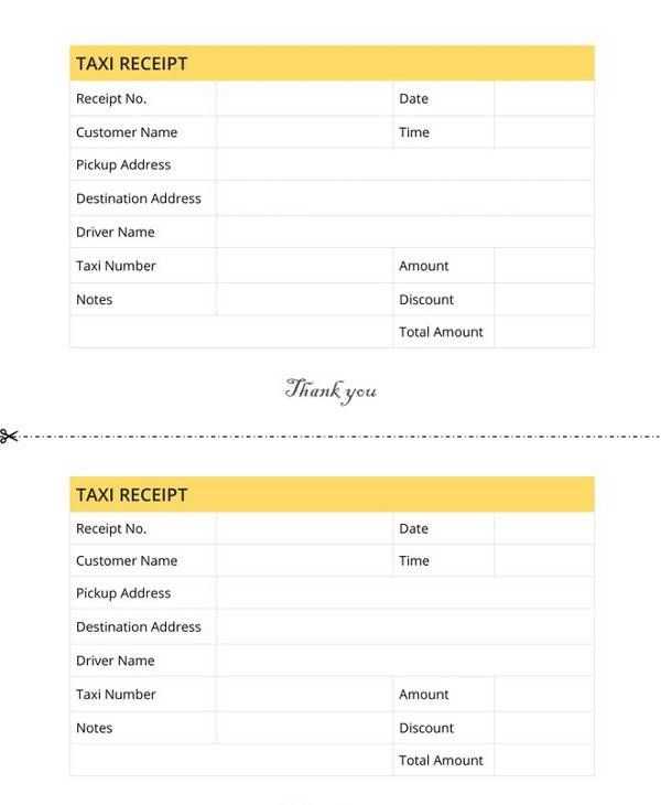 customer receipt template excel