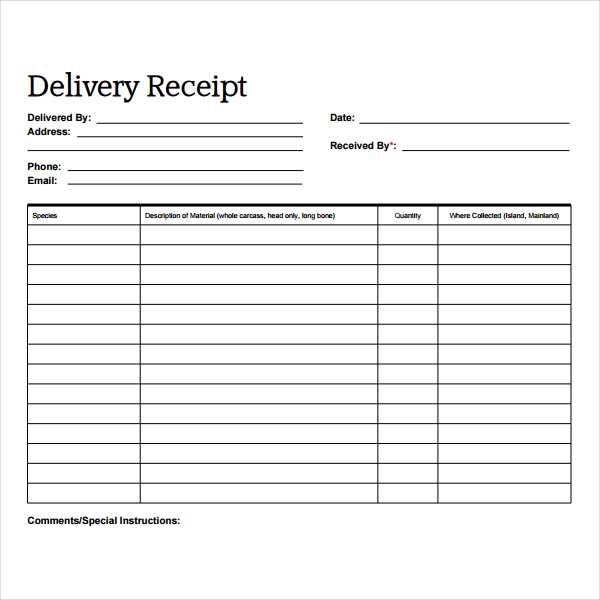 delivery receipt template filetype pdf