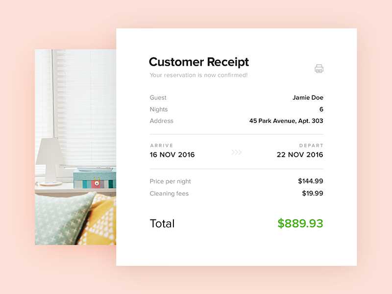 Email receipt template html free