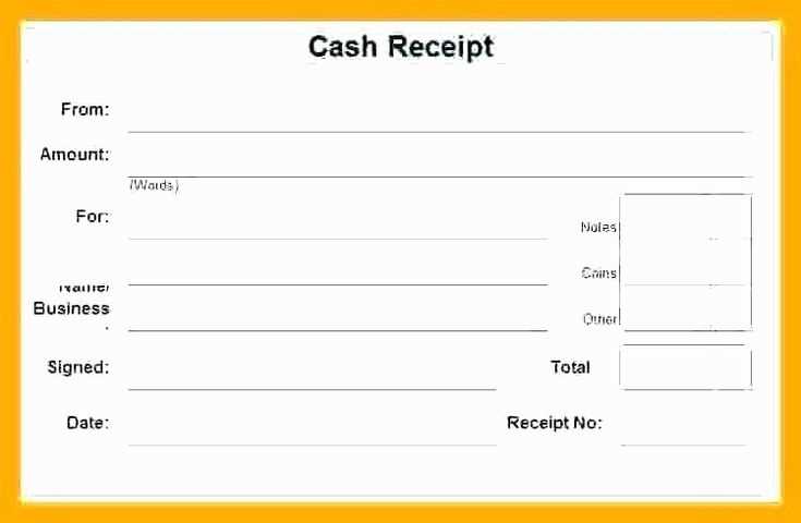 fillable cash receipt template word doc