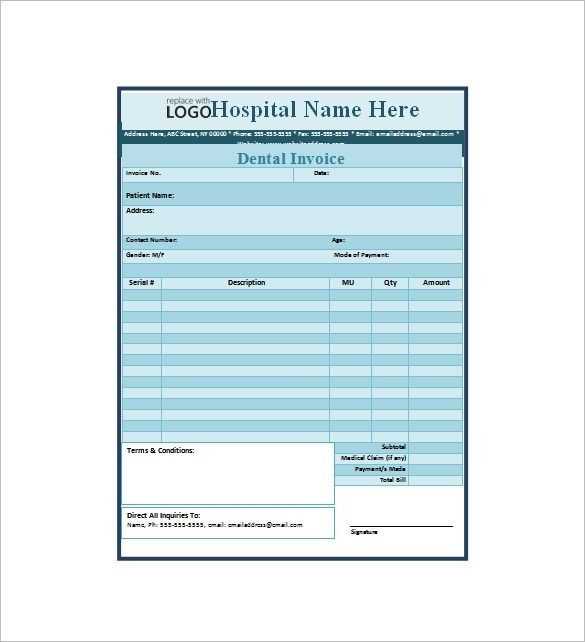 free doctor receipt template