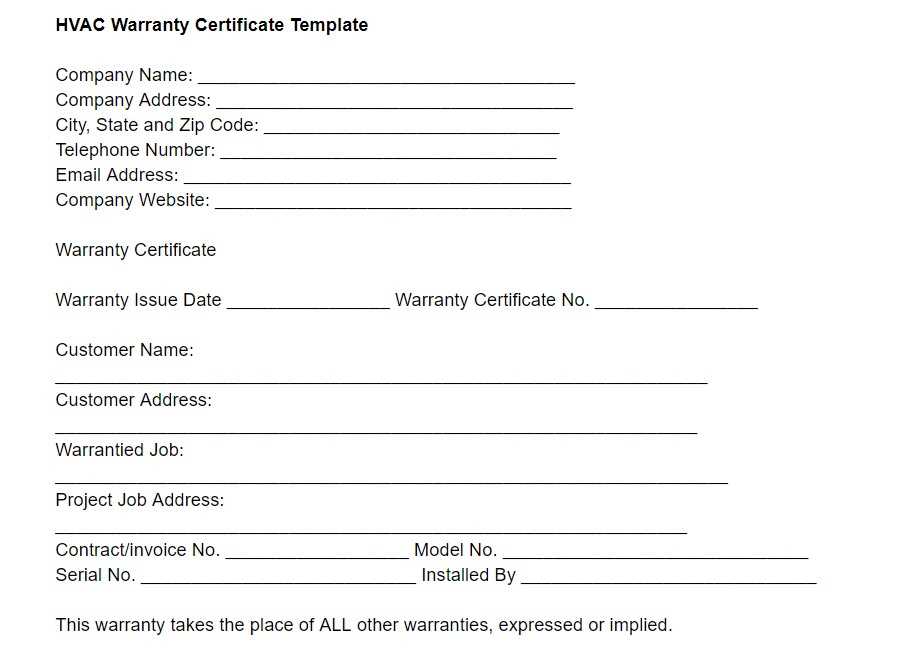 free hvac receipt template