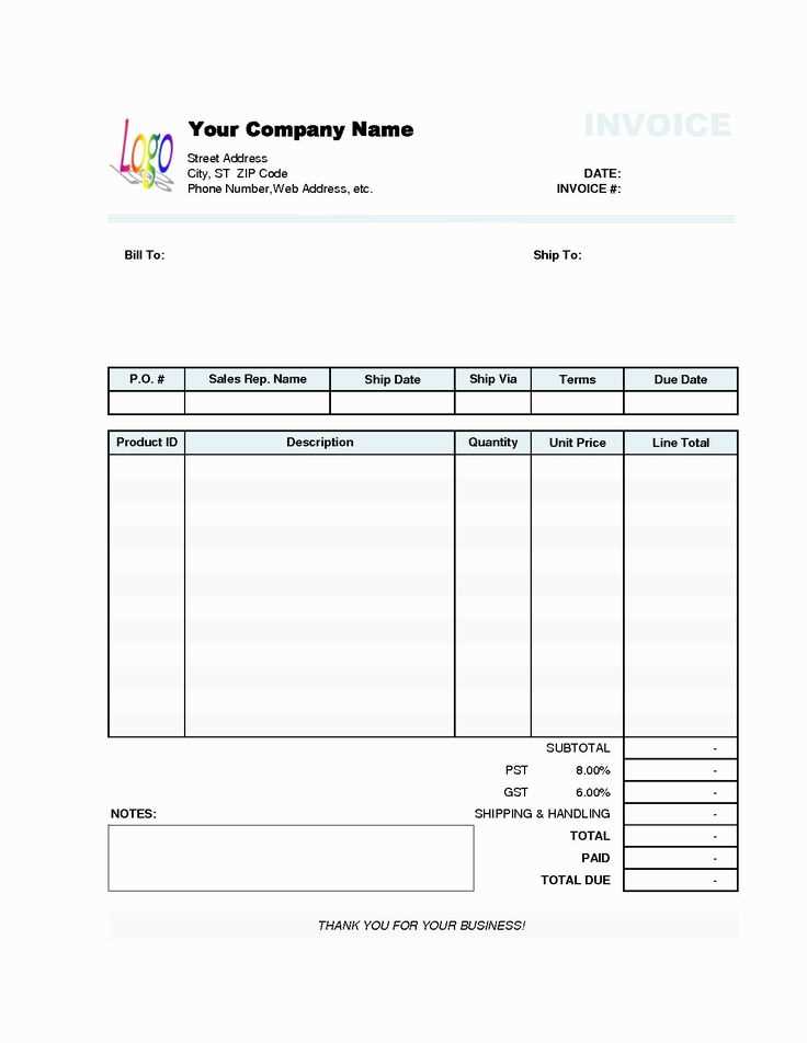 free hvac receipt template