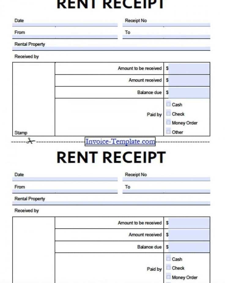 free payment receipt template pdf