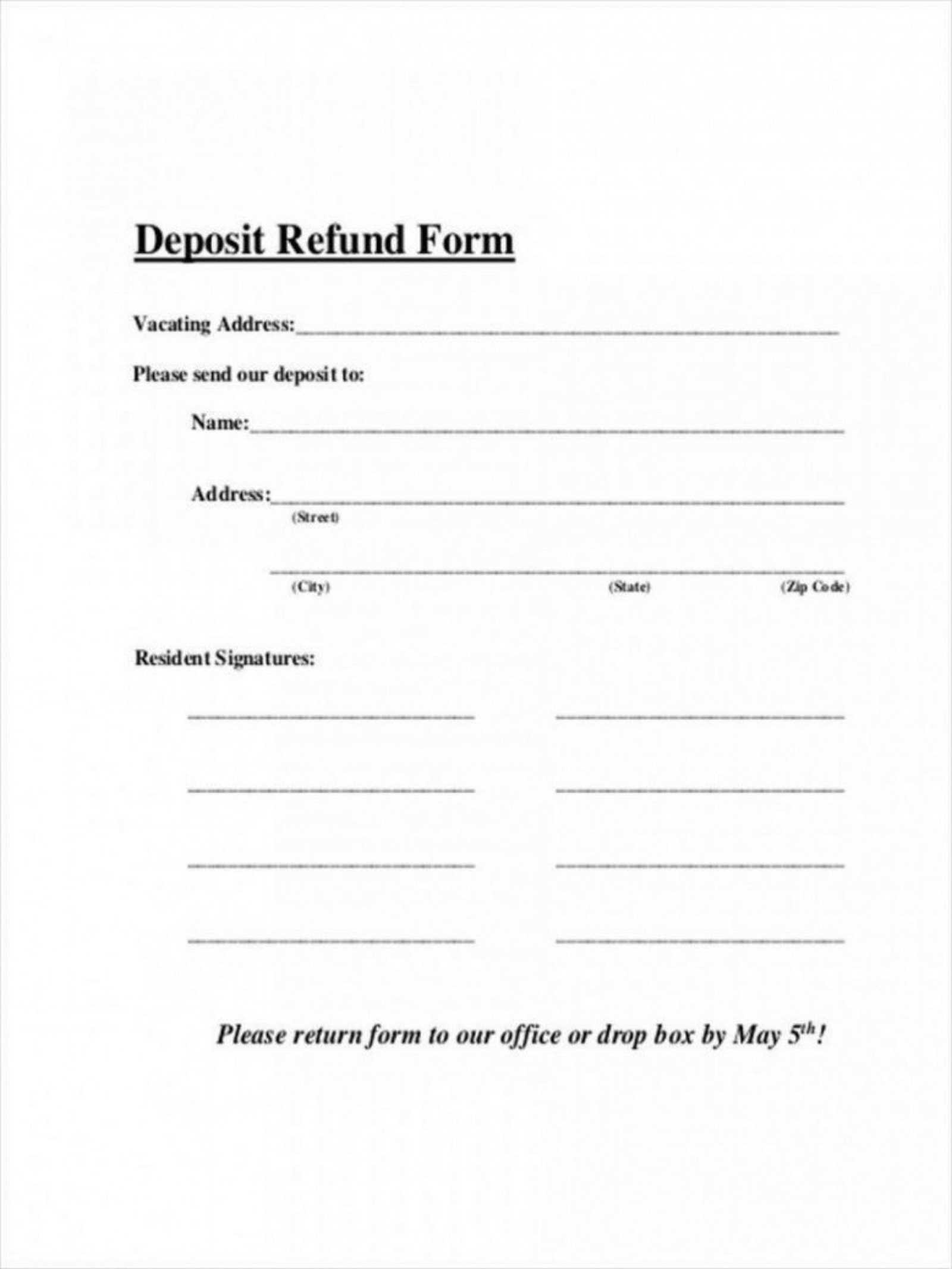 free template receipt of deposit for partenrship