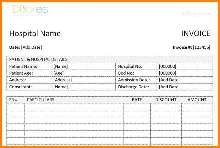 itemised receipt template