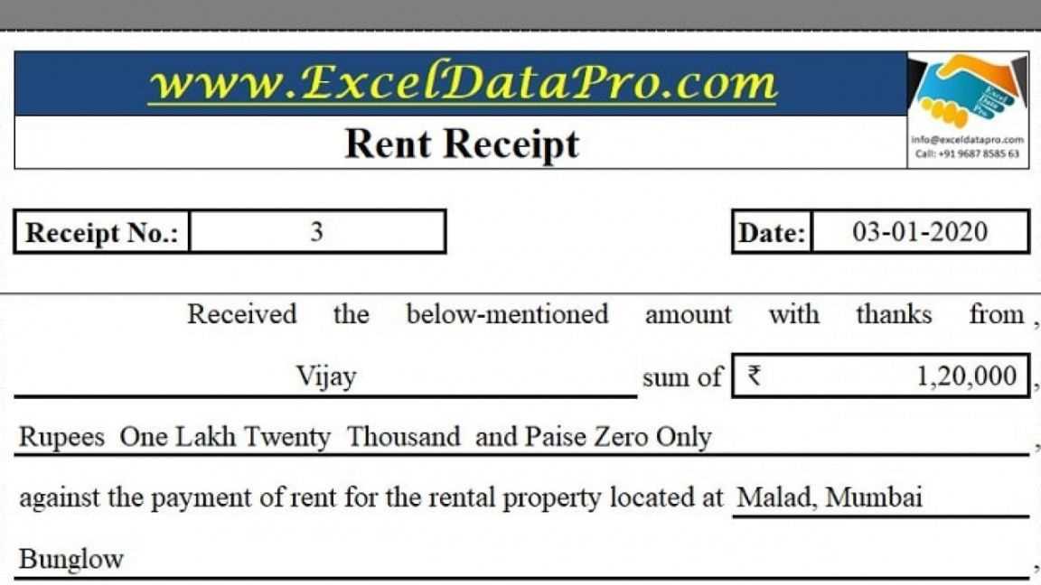 microsoft receipt template excel