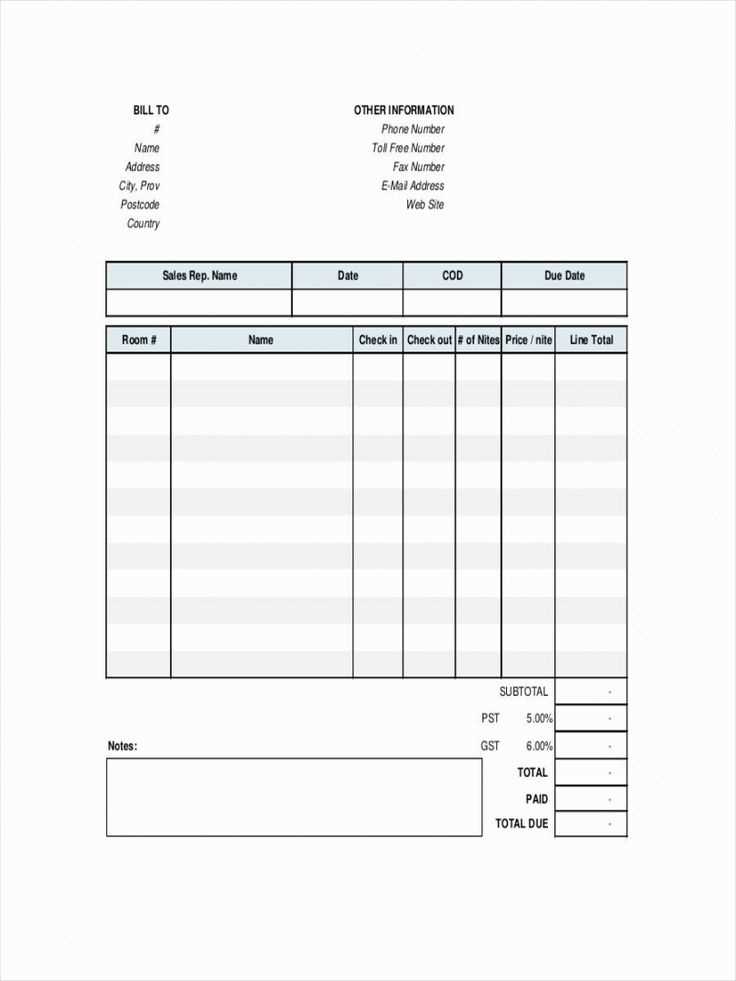 oil change receipts templates