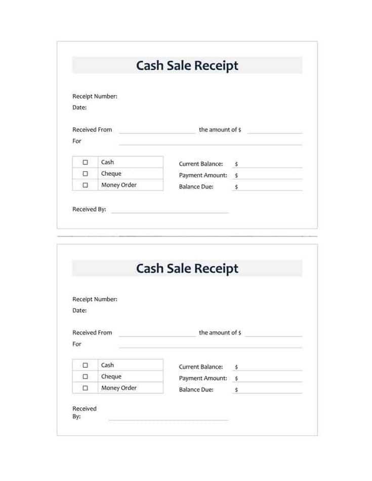 online sales receipt template