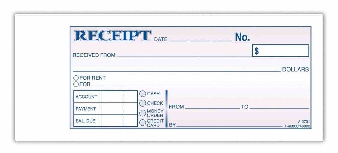 parking lot receipt template