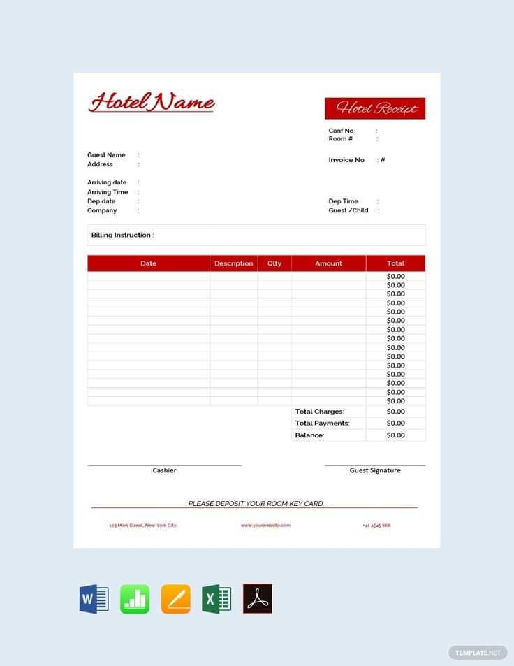 professional looking homemade receipts template for services