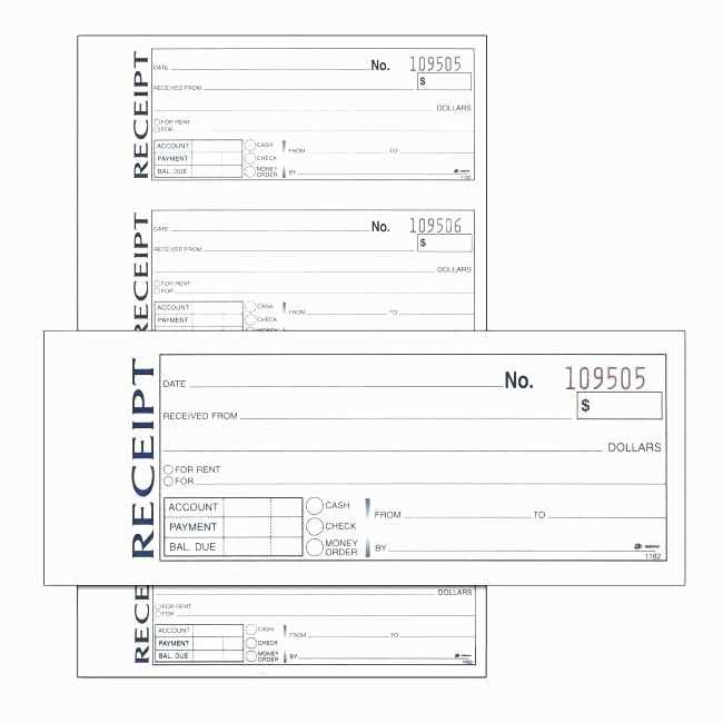 receipt book template 4.25 x 5.5