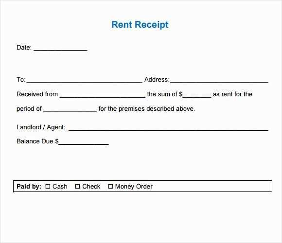 receipt sample template free