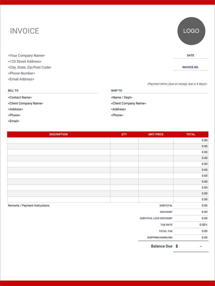 receipt service template