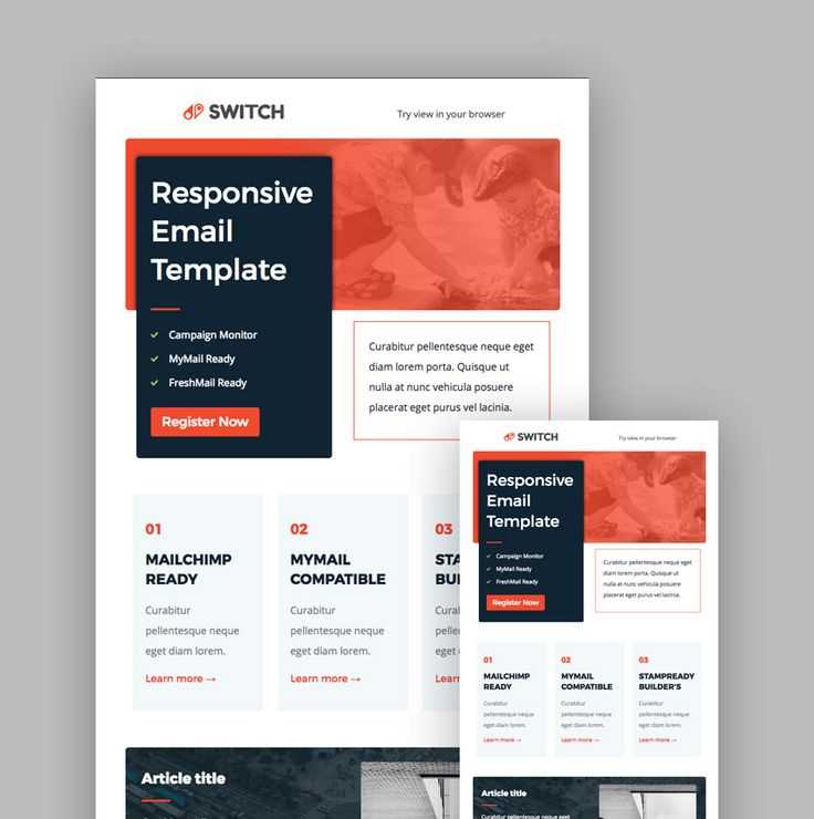 responsive email receipt template free