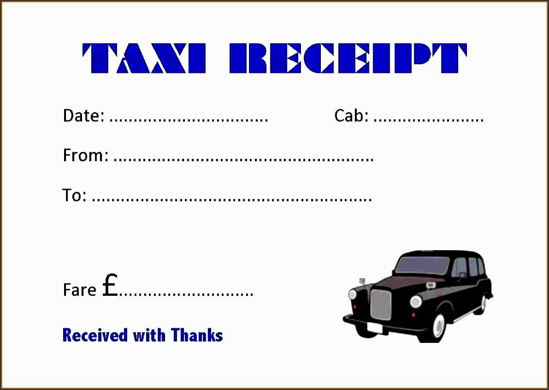 taxi receipt template malaysia
