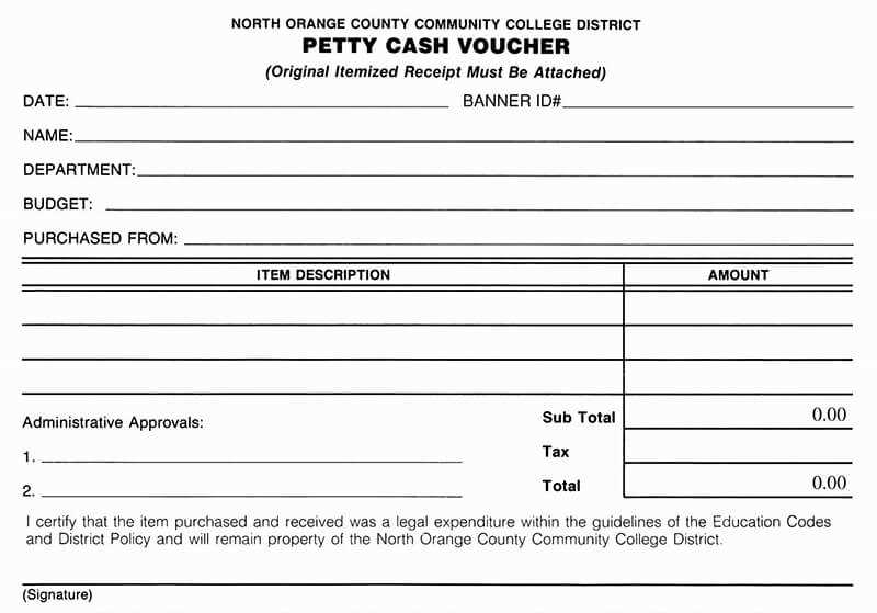 template cash receipt voucher