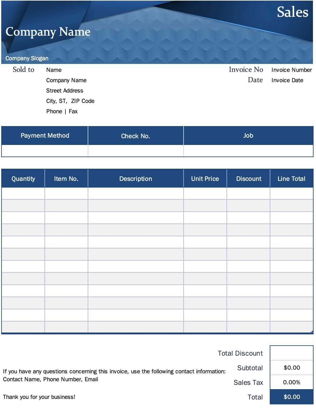 template sales receipt