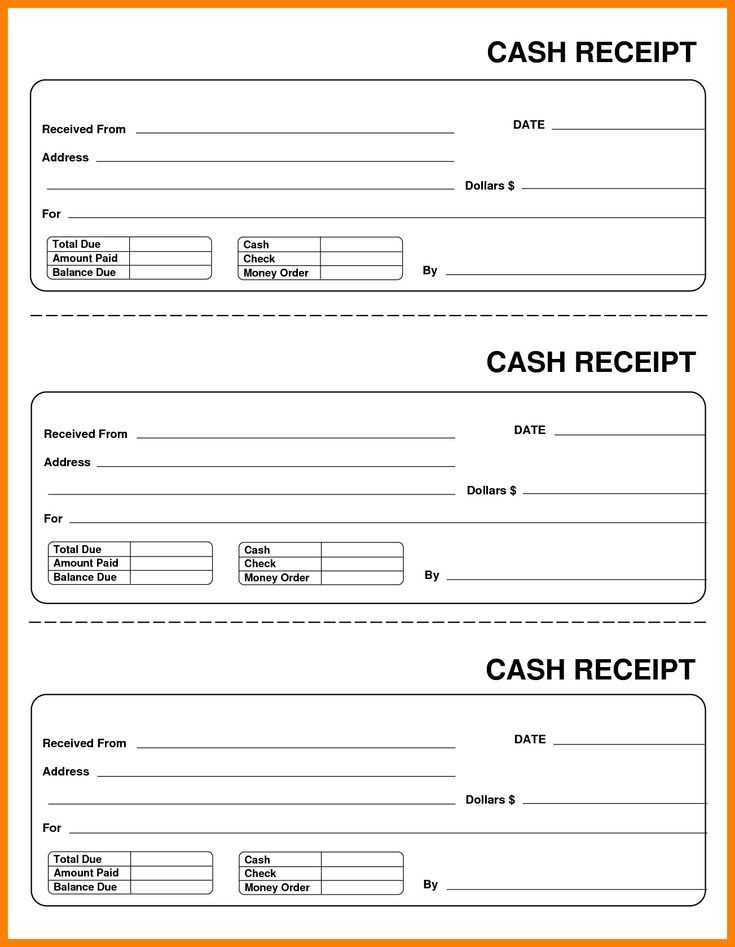 templates for receipt