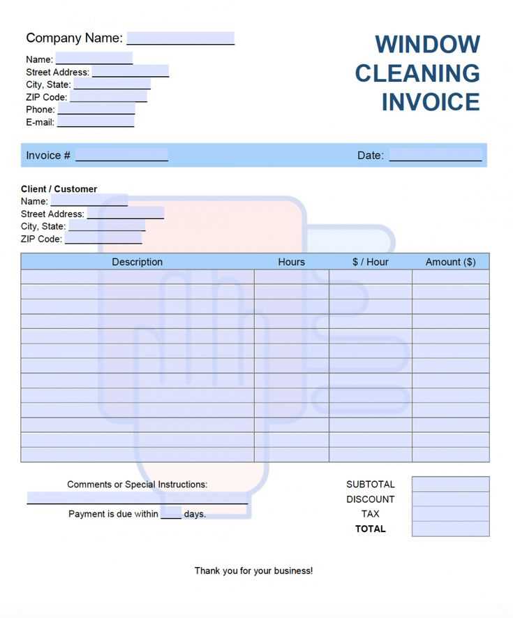 tree removal receipt template