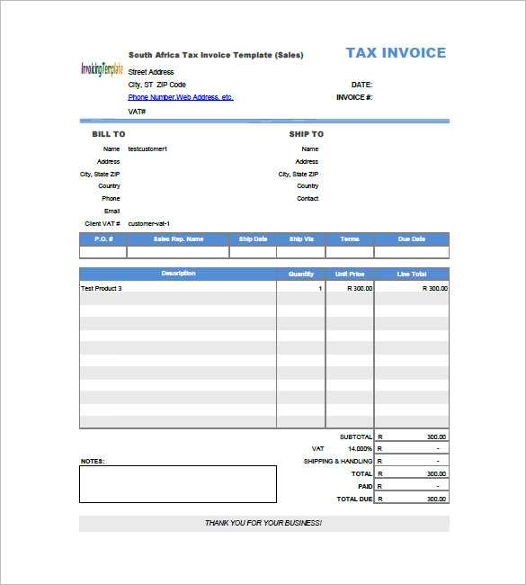 vat receipt template uae