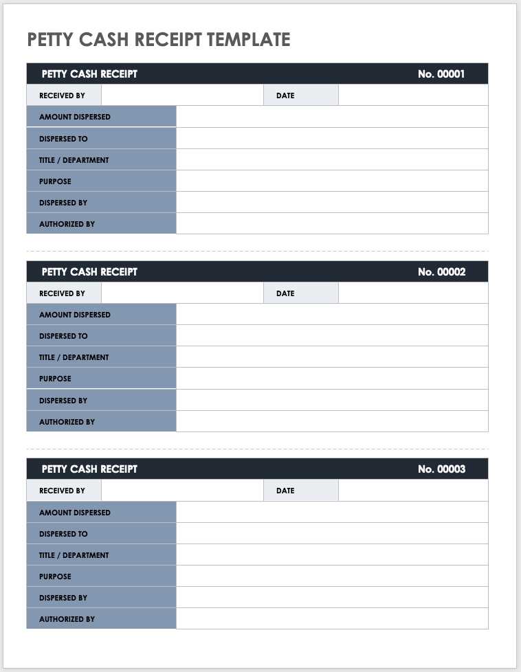 fillable cash receipt template download