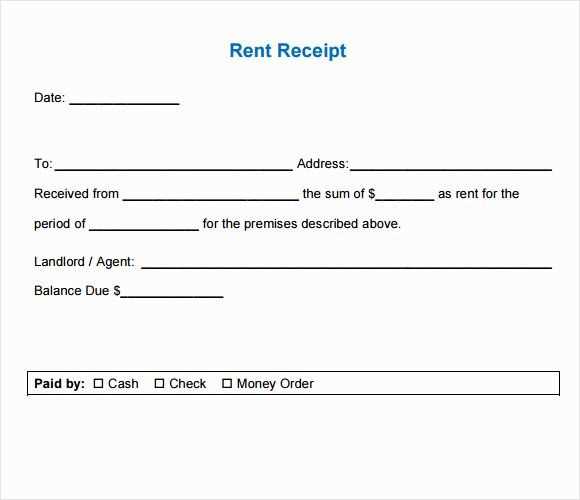 bed and breakfast receipt template