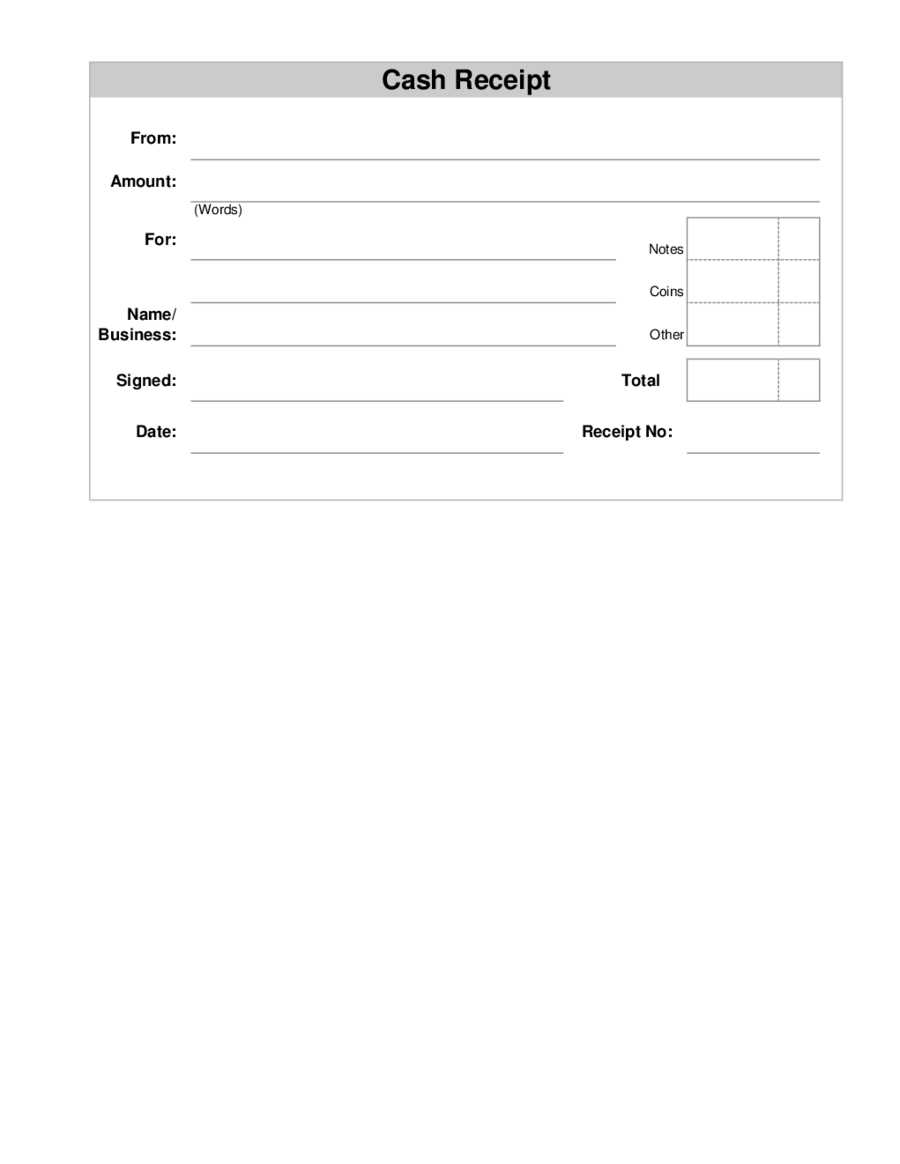 blank cash receipt template