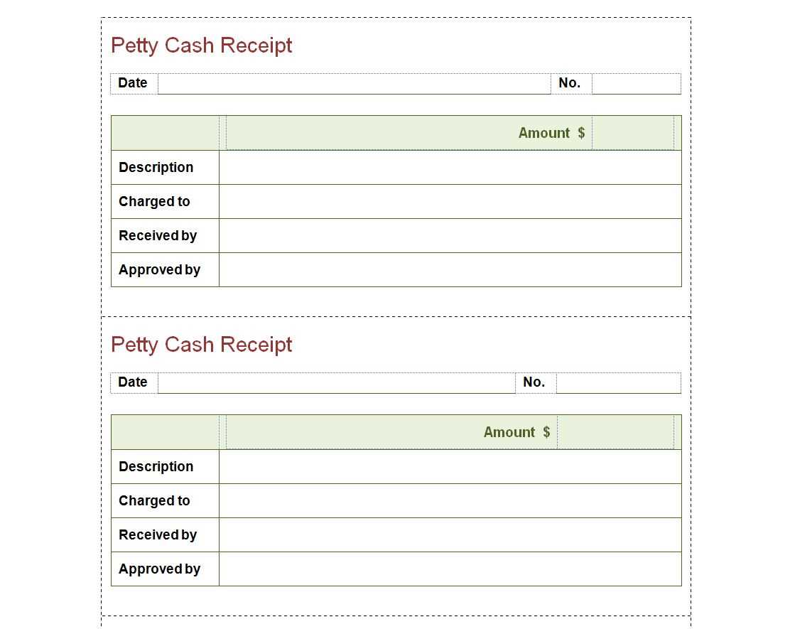 Cash receipt template excel free download