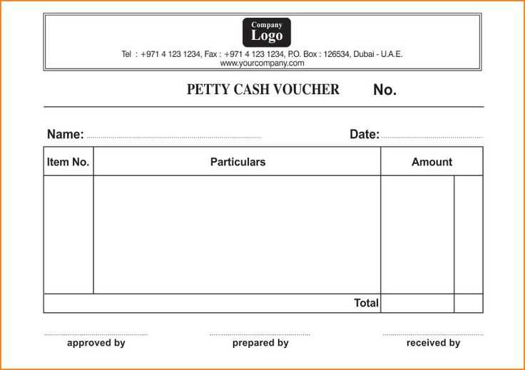 petty cash receipt template uk