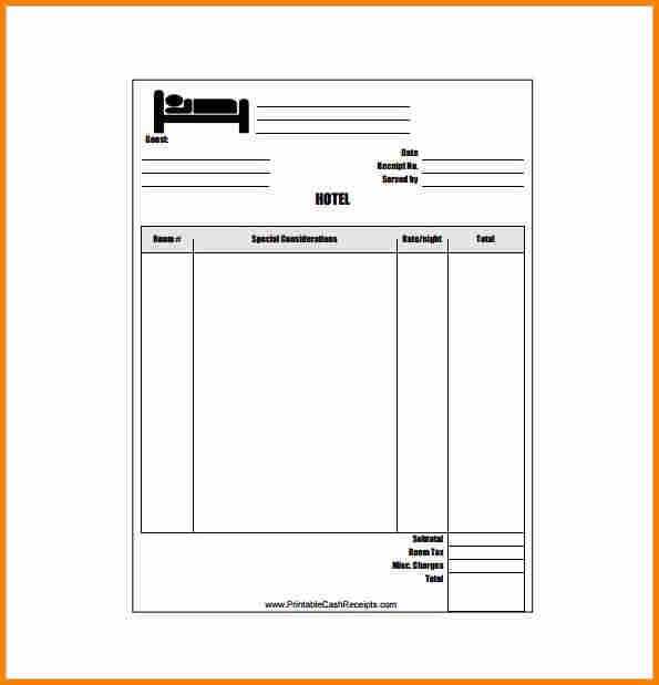 computer receipt template