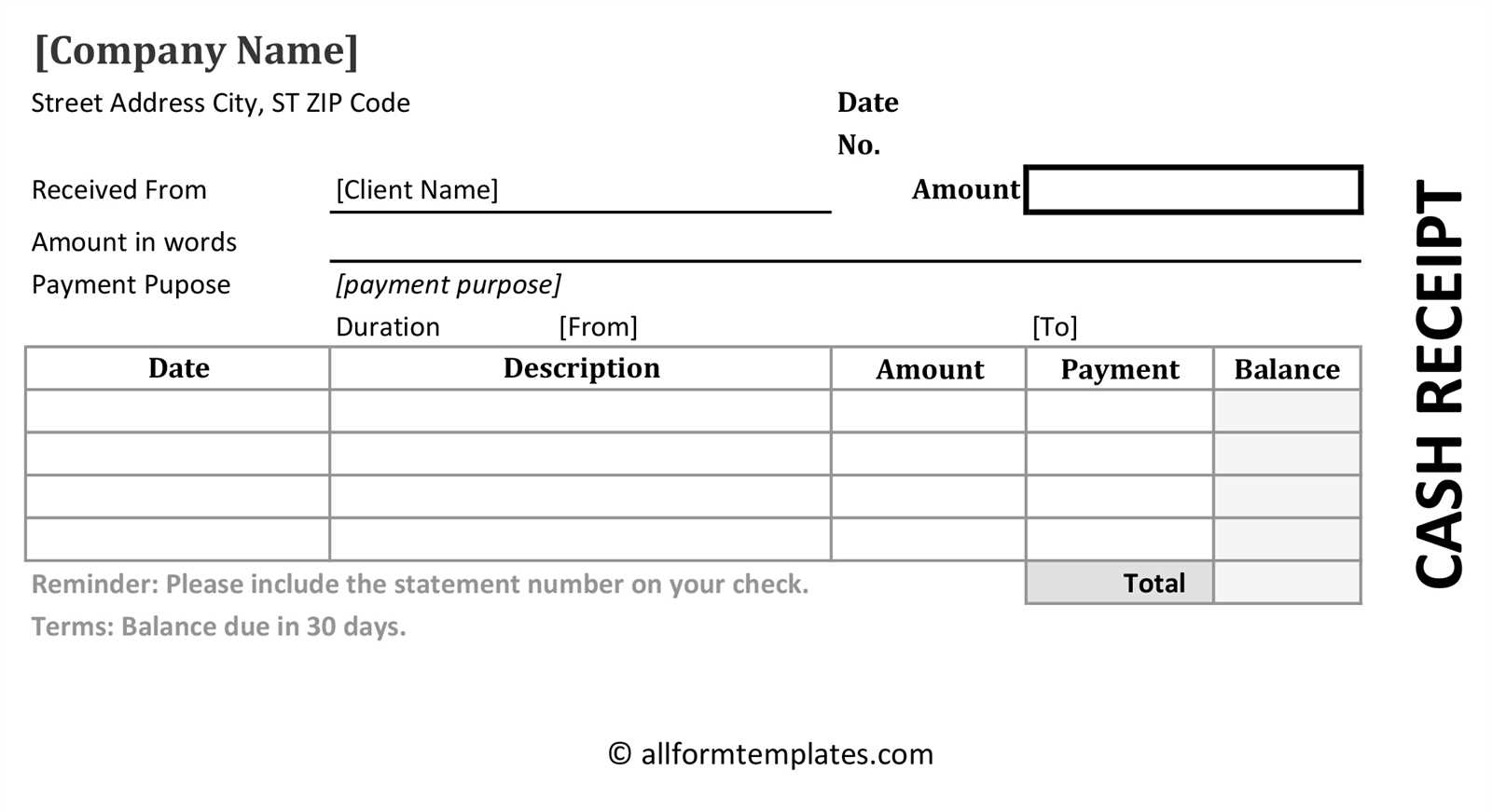 doctor receipt template free