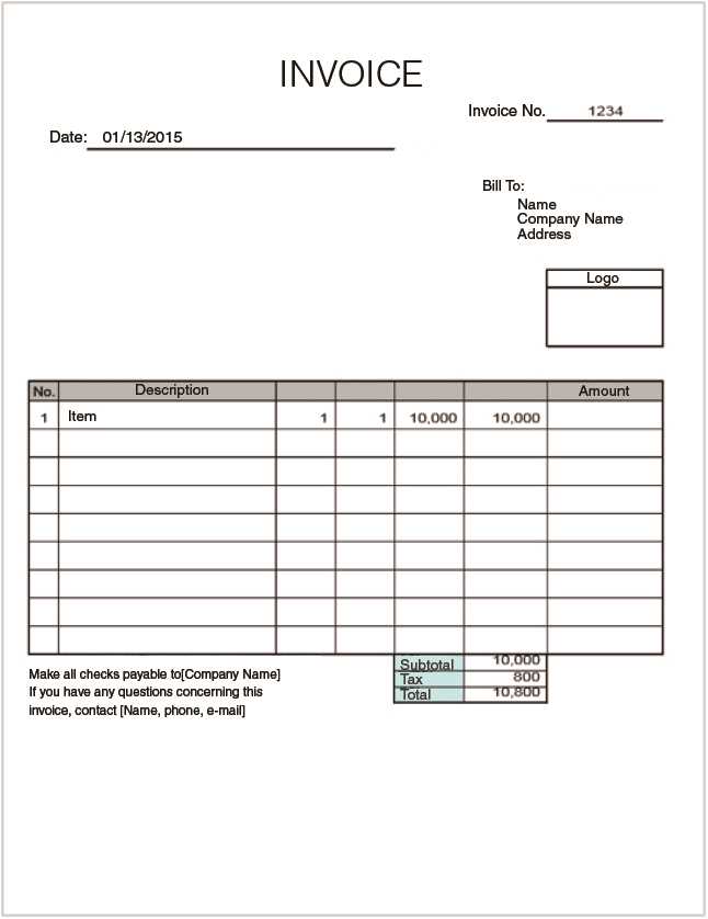 dummy receipt template