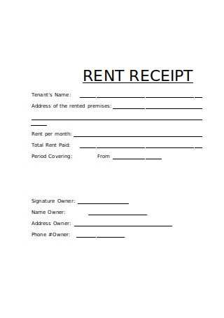editable payment receipt template word