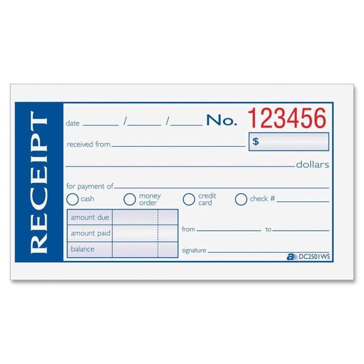 cheque receipt template