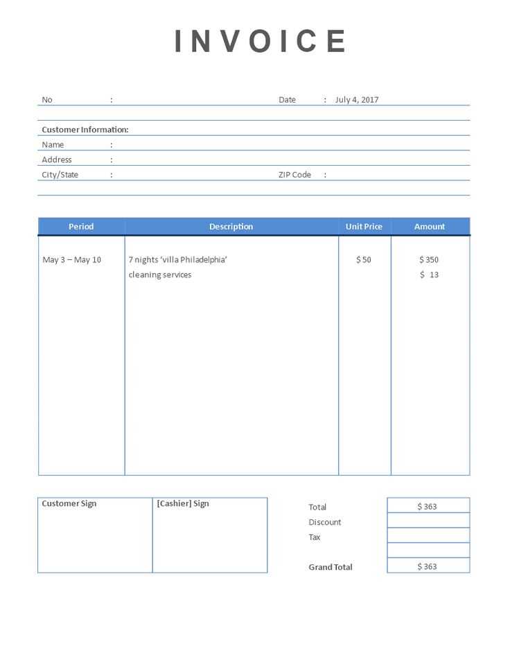 free airbnb receipt template