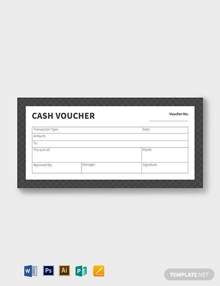 receipt voucher template psd