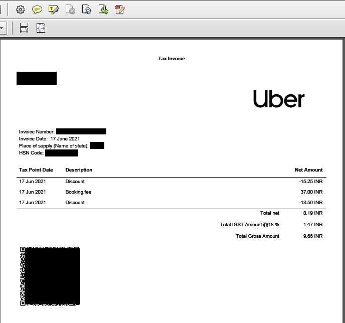 uber taxi receipt template